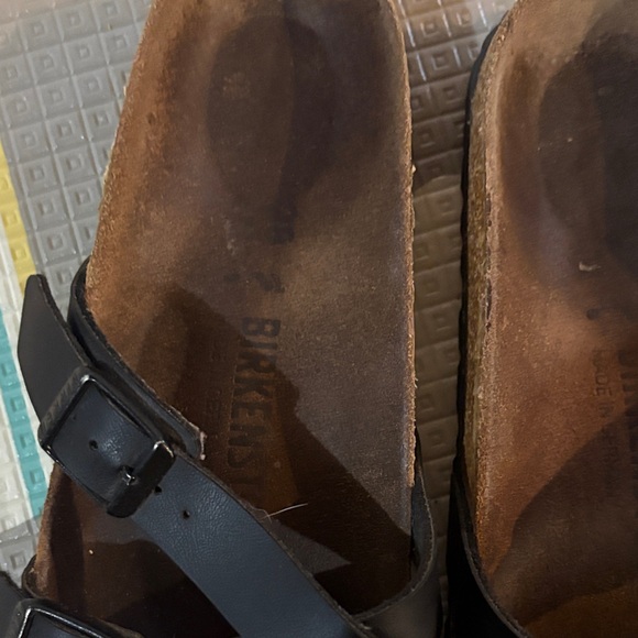 Birkenstock Black Leather Sandals - Picture 2 of 4
